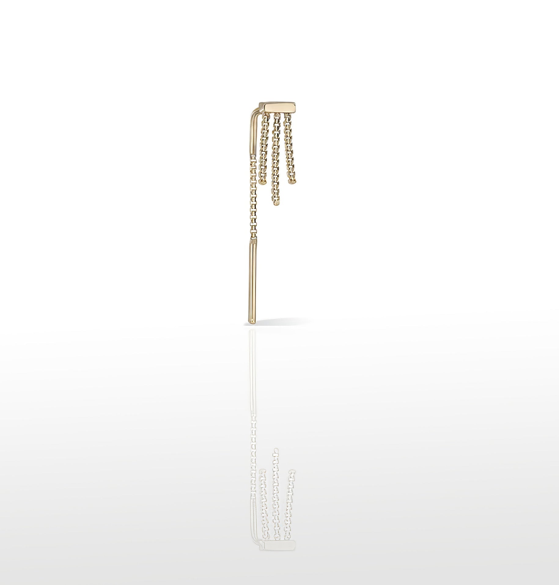 Image of Cascade Arc Threader- Triple Brillcut Box Chains