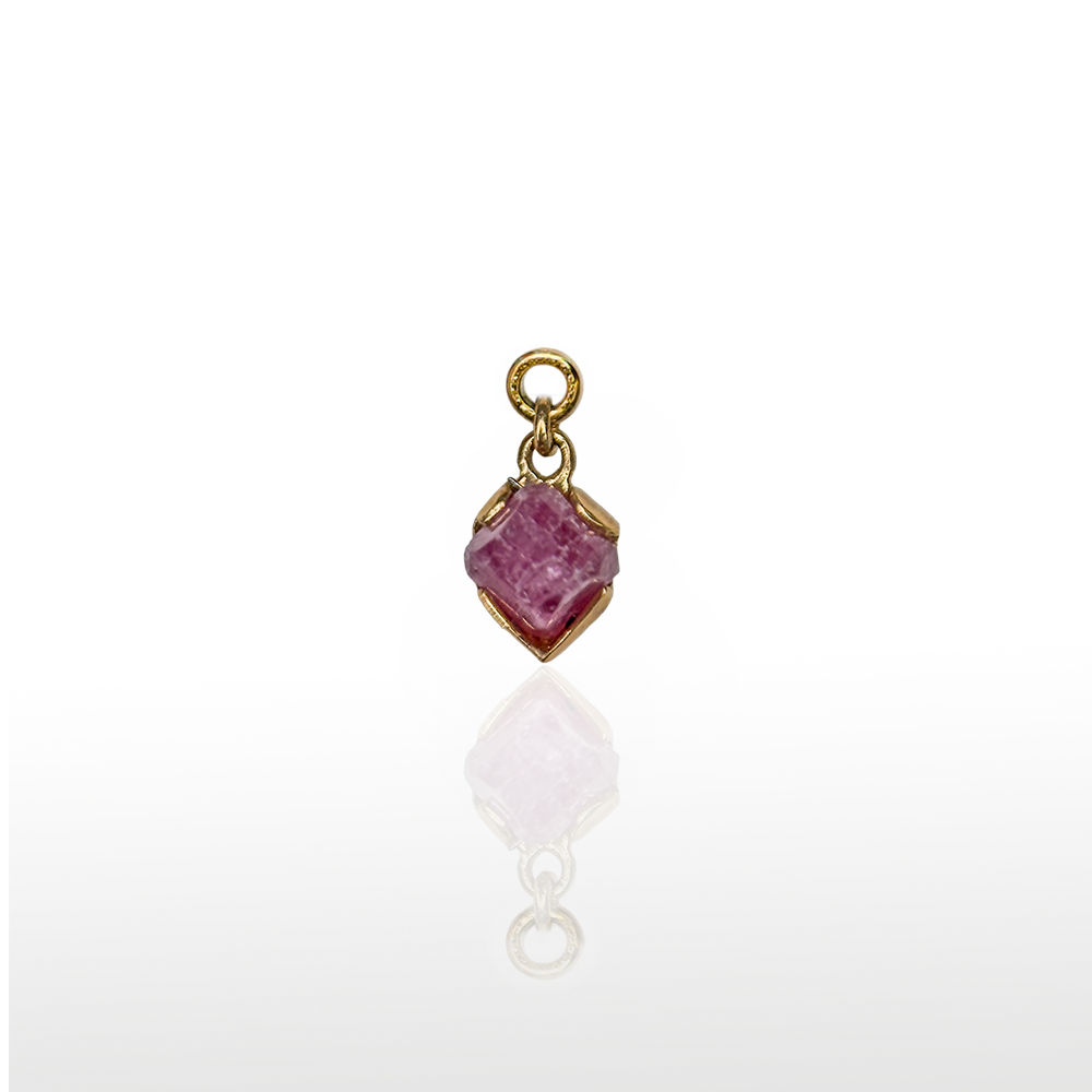 Image of Charm Em Cut Turmalina Rosa