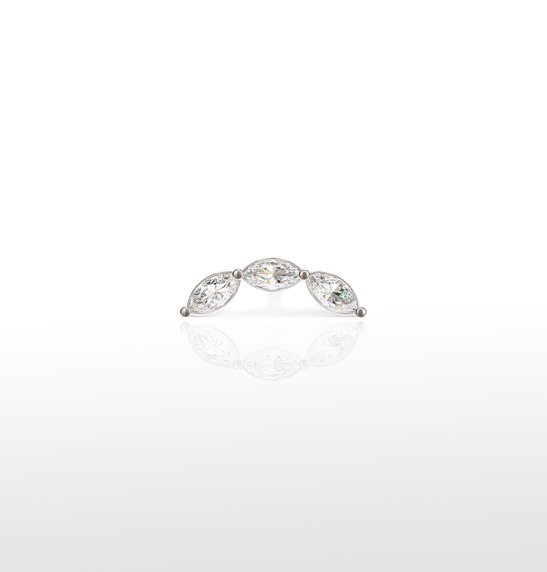 Image of Curved Trio Marquise