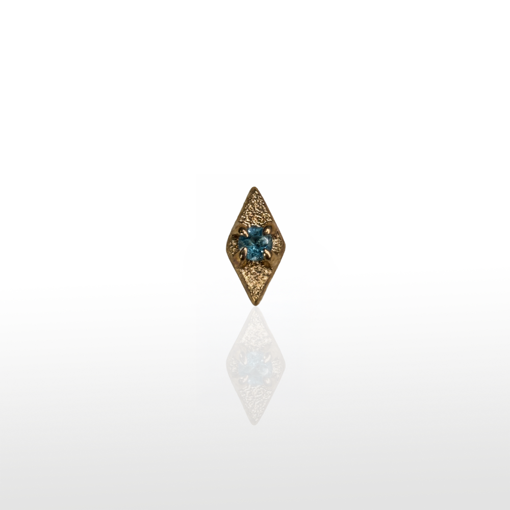 Image of Doble Piramide Martillado Zafiro