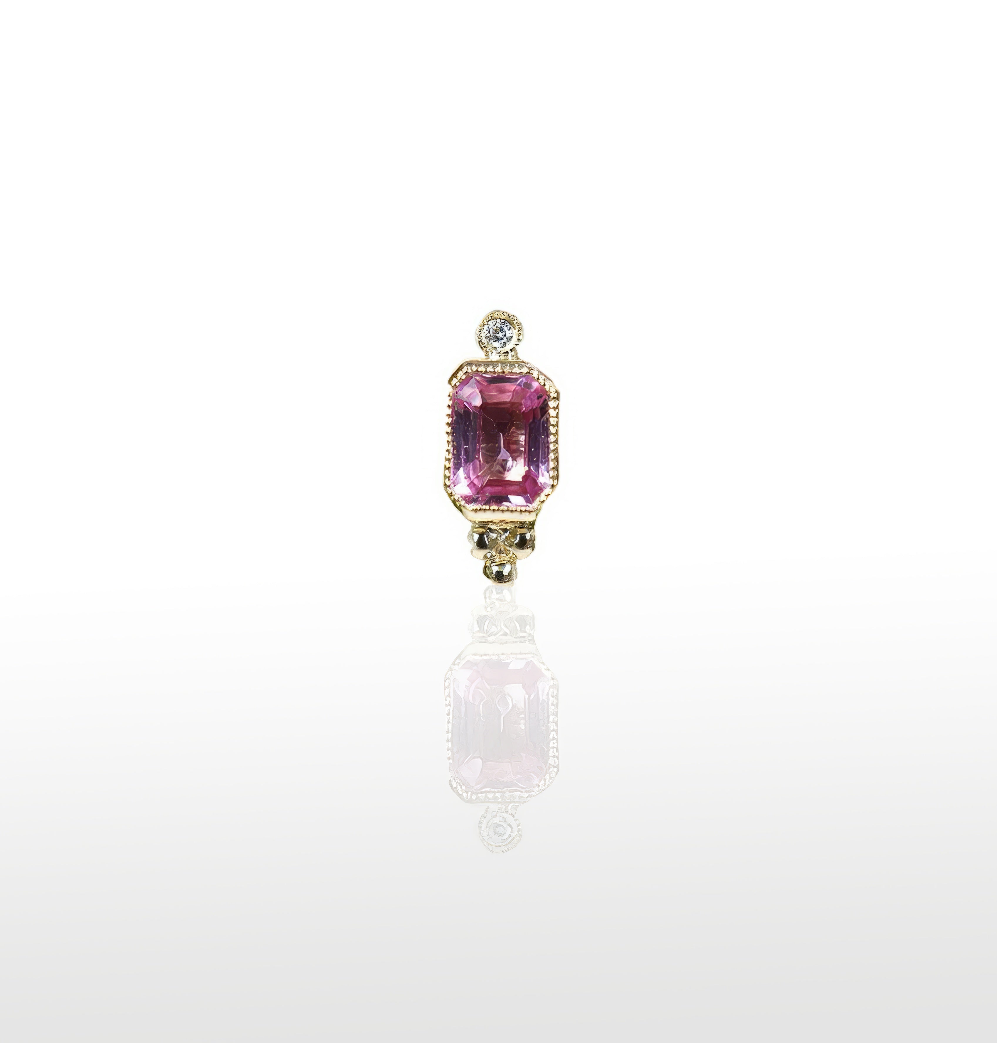 Image of Leon Pink Sapphire + Diamond