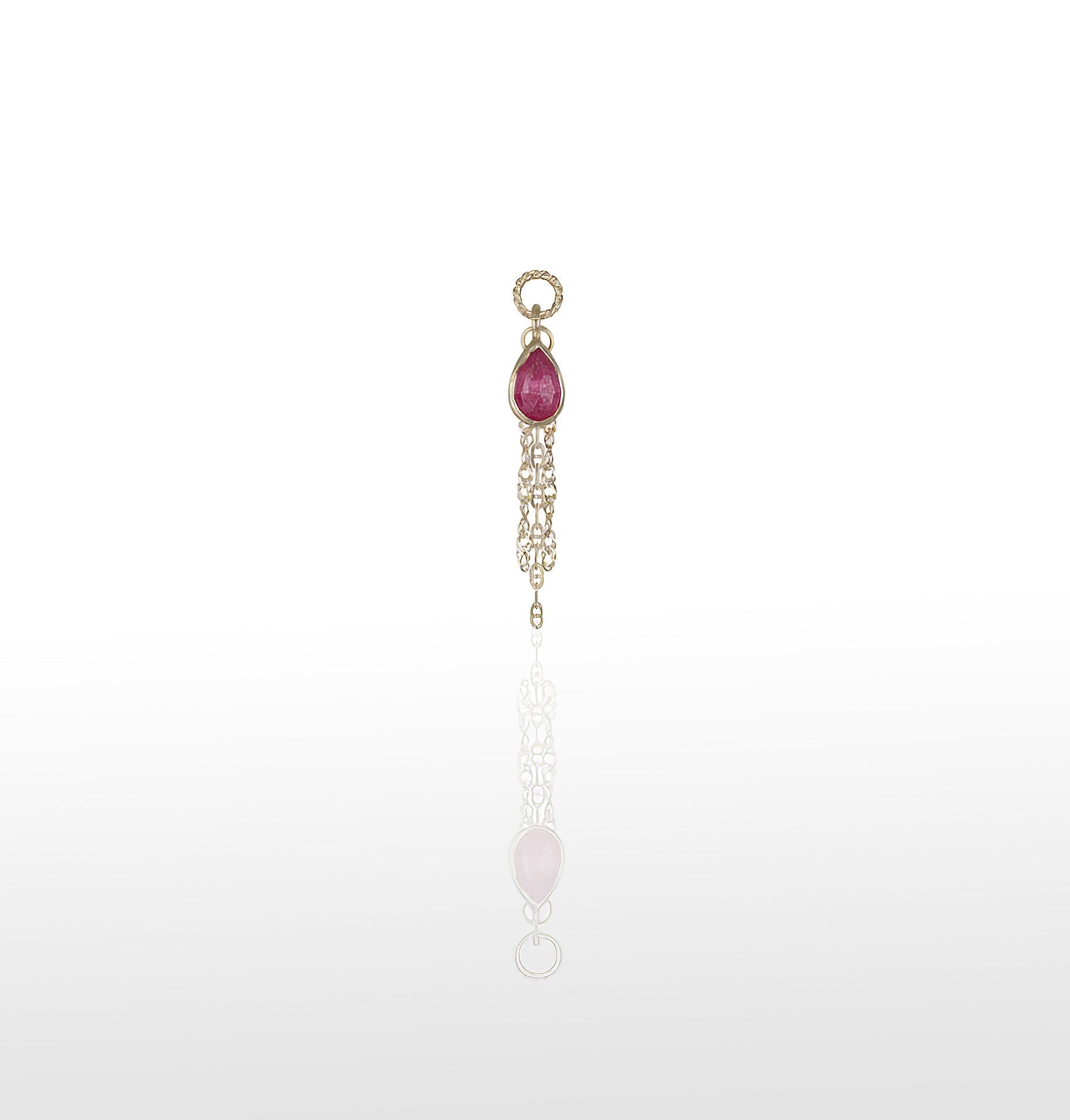 Image of Limited - Tear-Drop Charm + Draped Tassel Chains