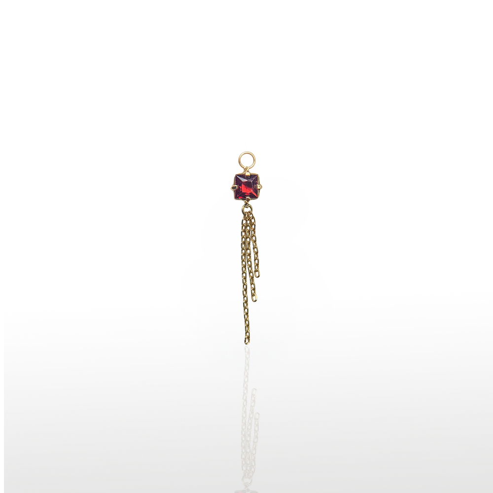 Image of Charm Prong Marquise Gem Garnet