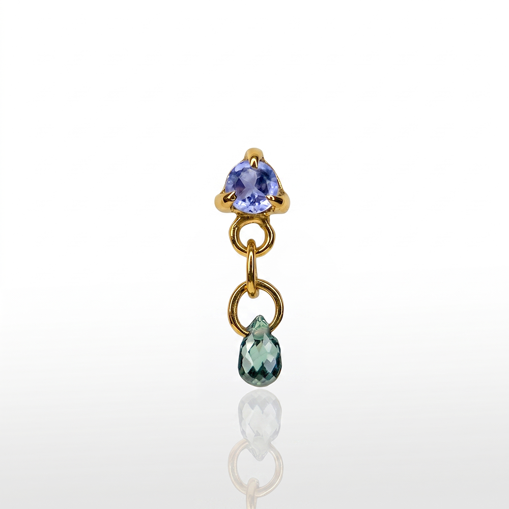 Image of Prong Set Zafiro(Reversedsetting)  + Gota  Topaz