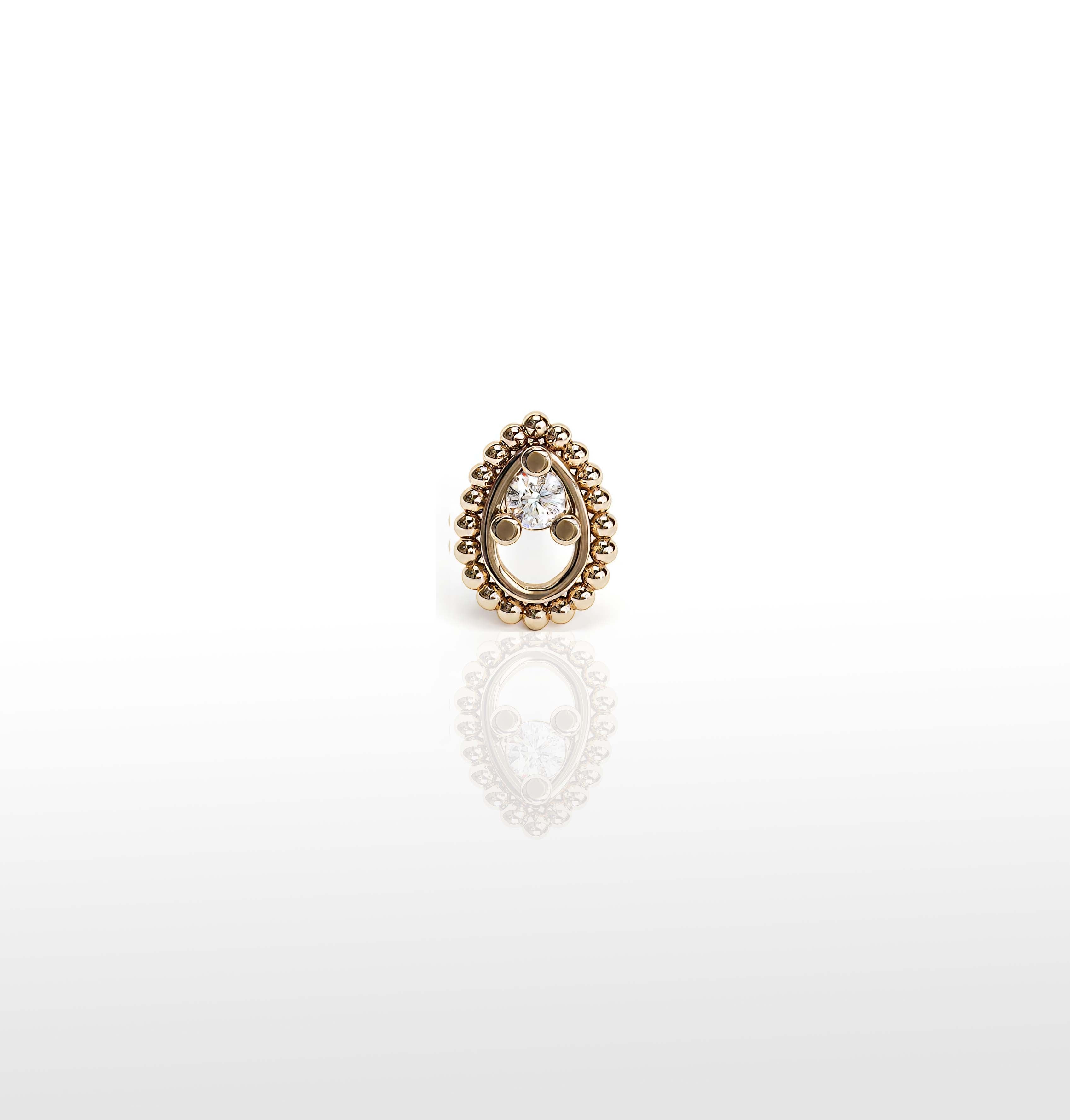 Image of Teardrop Beaded Gem